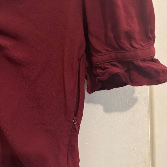 🍷Madewell Button Front Surplice V-Neck Blouse | Size 2 (fits S) - Picture 7 of 9